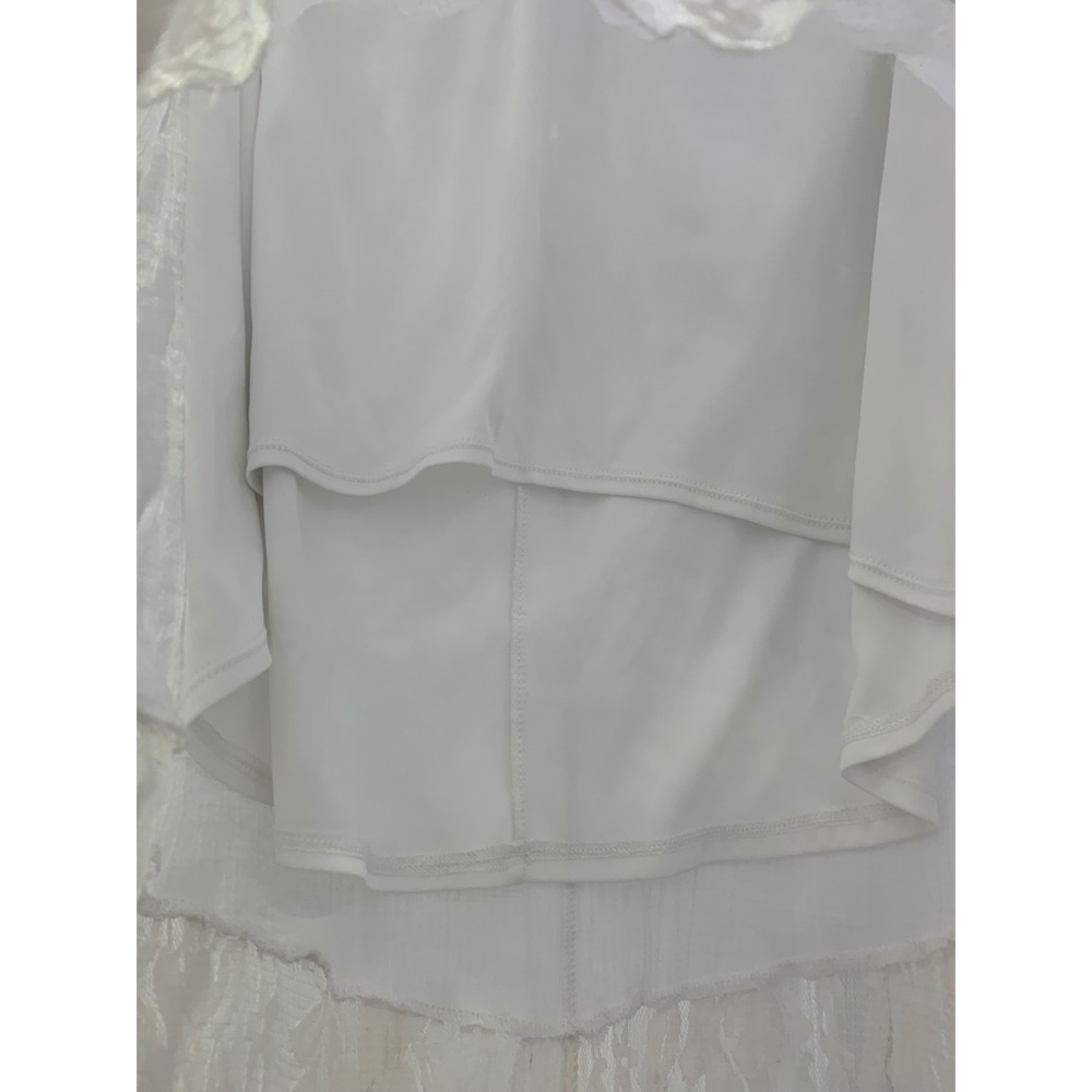 White laced asymmetrical maxi skirt size S by & by - Picture 5 of 10